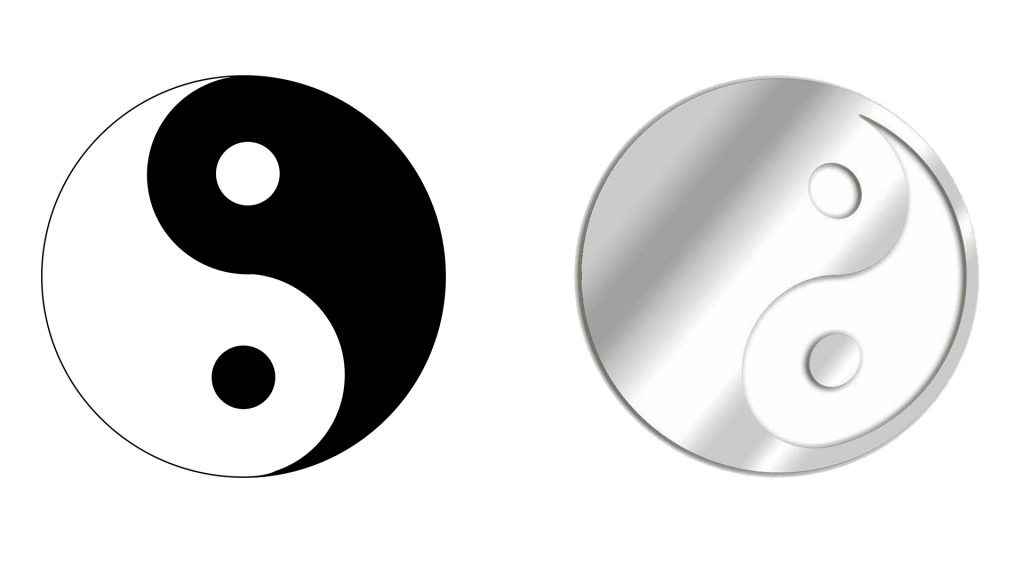 Le miroir décoratif chinois yin yang