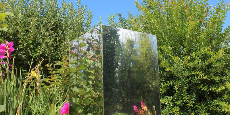 Miroir pot de fleur