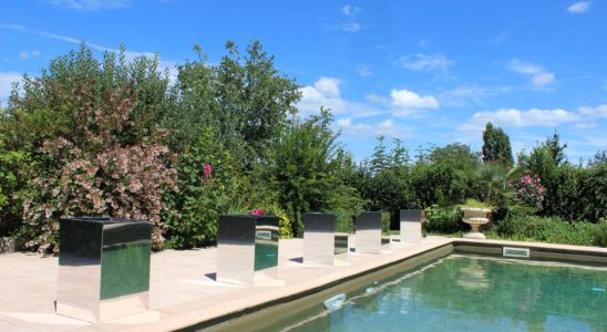 Cache pot miroir