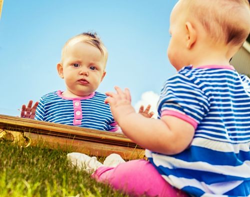 Miroir acrylique style Montessori