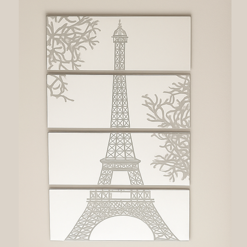 Quadriptyque miroir Tour Eiffel
