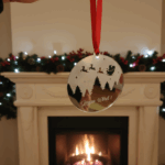 Suspension de Noël en miorir acrylique