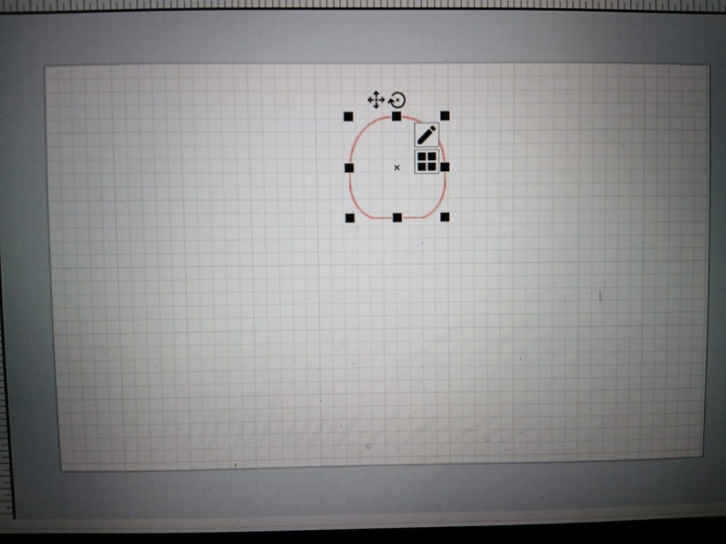 Dessin de la forme de la raquette