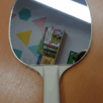 Raquette de ping pong miroir