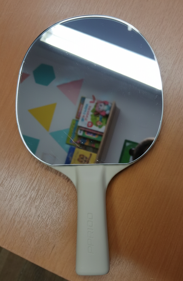 Raquette de ping pong miroir