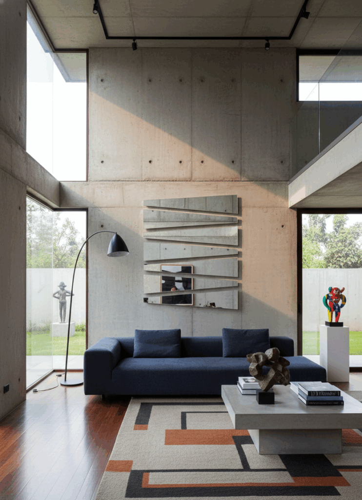 Miroir lames trapèzes