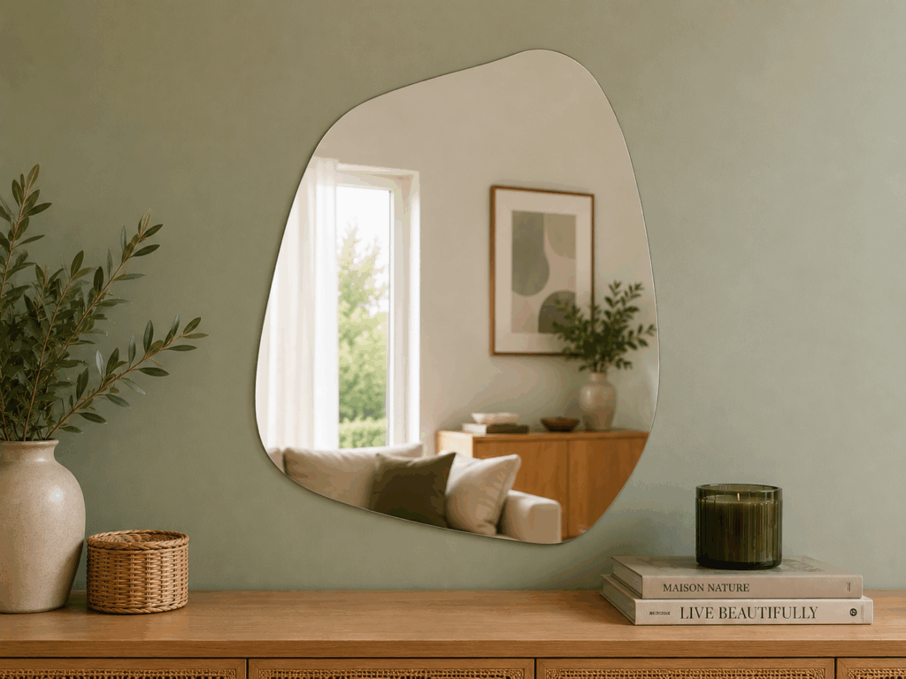 Entrée avec miroir organique